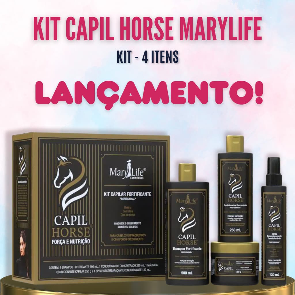 Kit Capil Horse Mary Life - 4 Itens - PROMOÇÃO, LANÇAMENTO