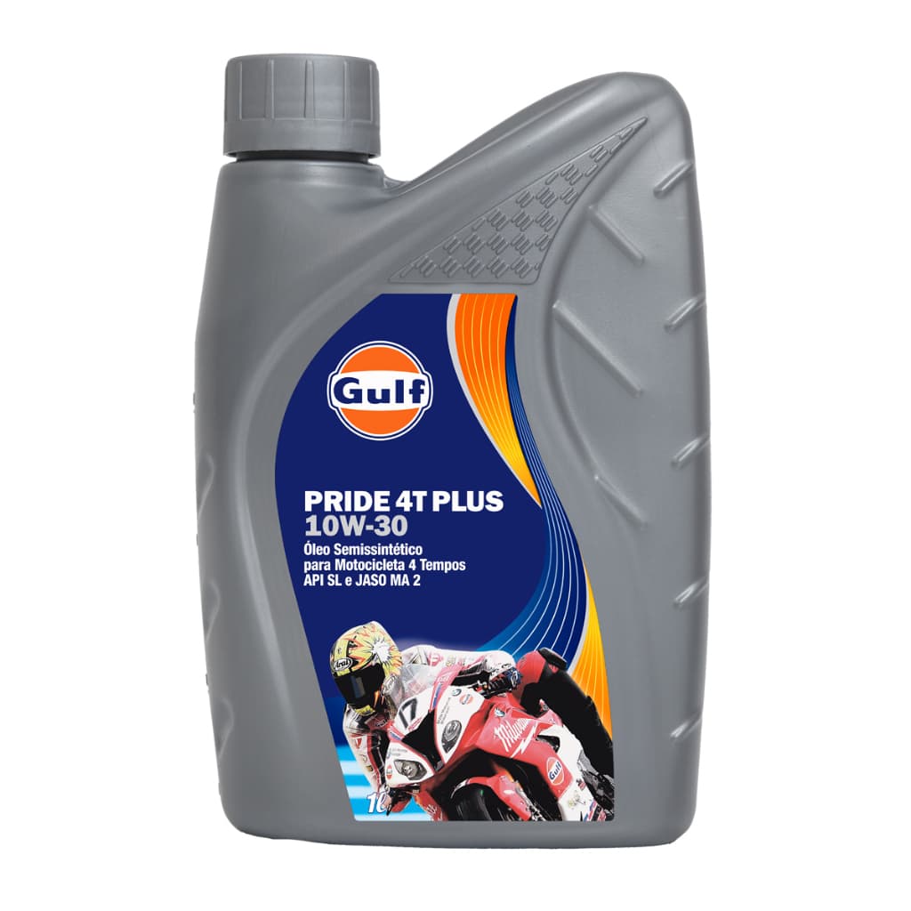 Óleo de Motor Gulf Pride 4T PLUS 10W30 Semi 1L - Alto Desempenho e Proteção
