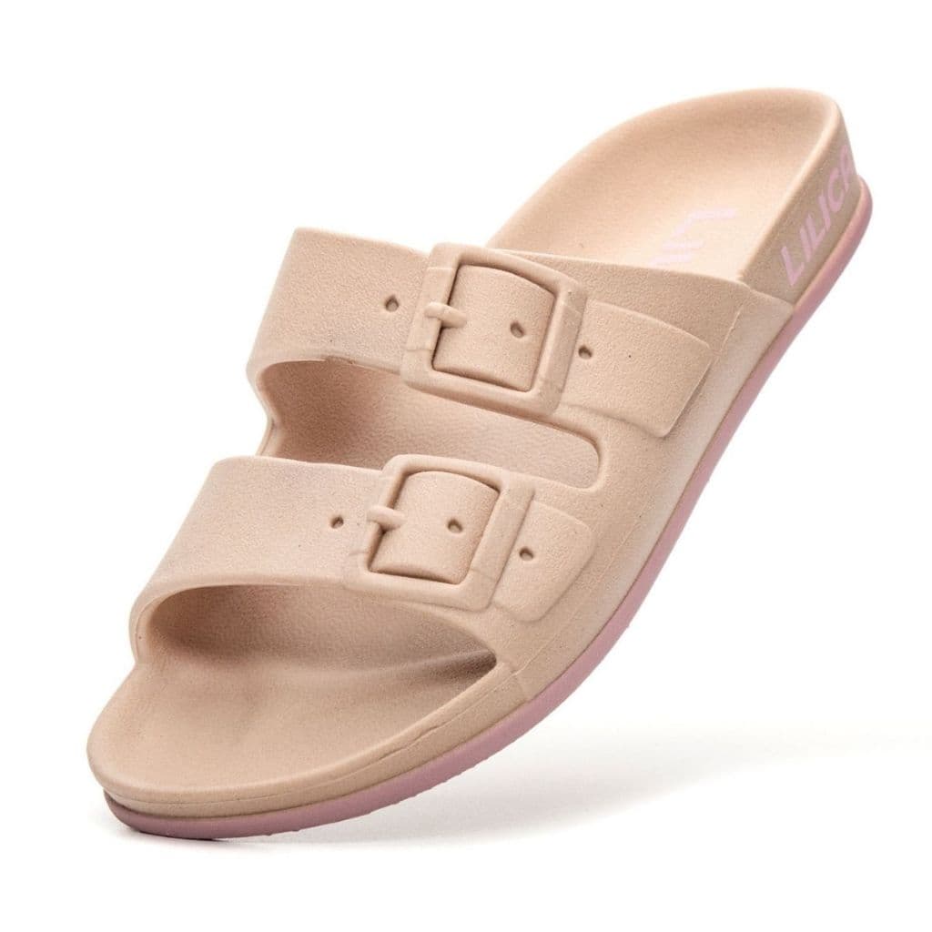 Sandália Feminina Birken Infantil Para Meninas Lilica Ripilica Anatômica Confortável Leve Bege