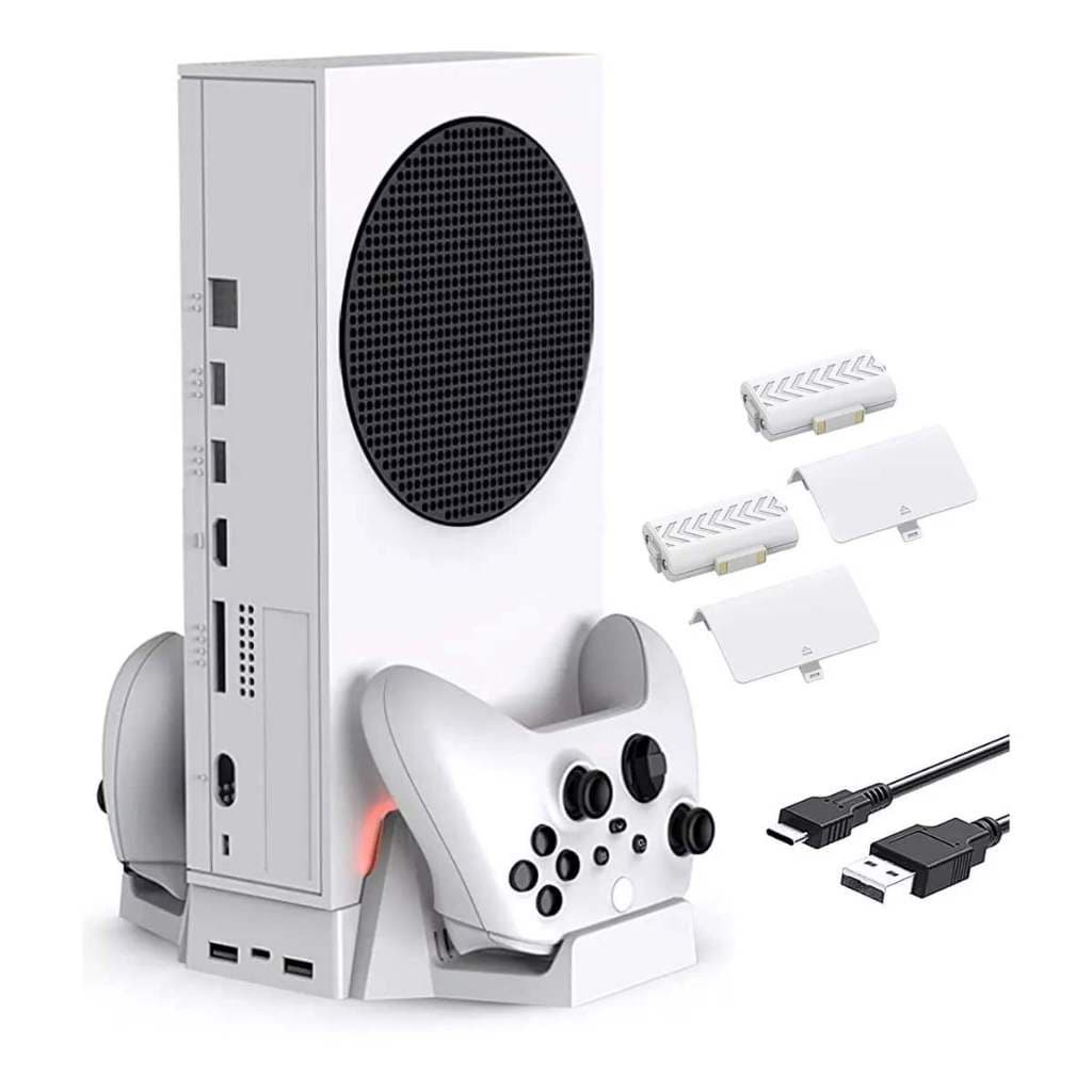 Base Cooler Xbox Series S Carregador Controle e  Bateria 800mah