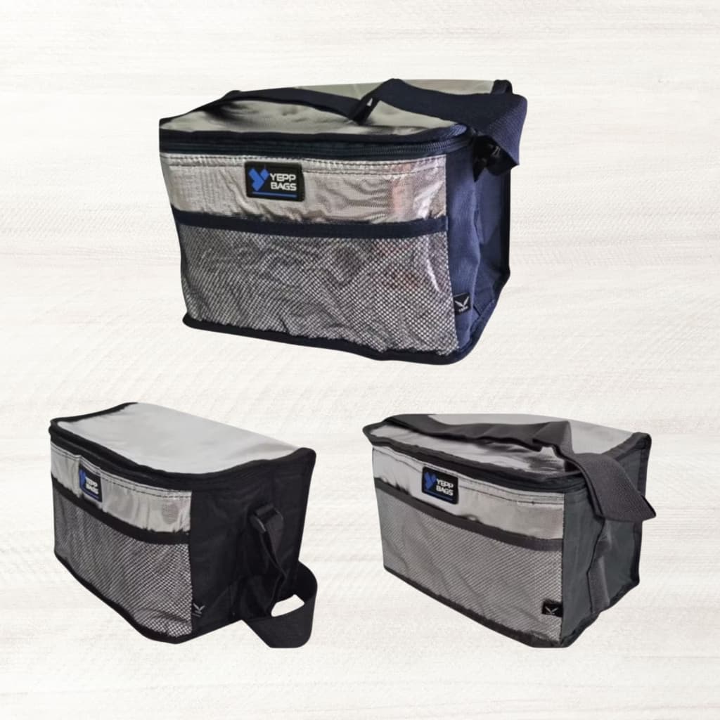 Bolsa Lancheira Térmica Quadrada Para Armazenamento de Lanches Tamanho G Com Alça Regulável