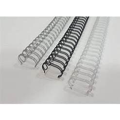 Wire-o 5/16 c 25 Unds Azul, Branco Ou Preto(A-4) c/ 34 Anéis Ps.3x1 P/50 Fls/75 Grs