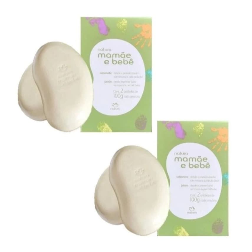 Sabonete em Barra Mamãe e Bebê 2x100g (2 caixas) - Natura