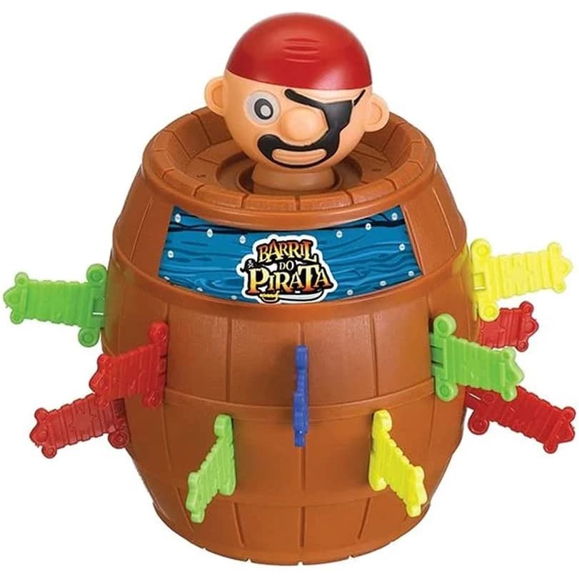 Jogo Barril do Pirata Pula Pula Pirata Brinquedo Educativo infantil