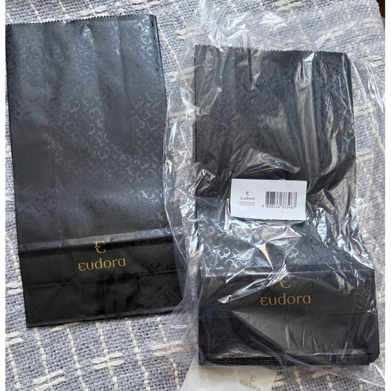 Embalagem saquinho Preto Eudora (10 unidades)