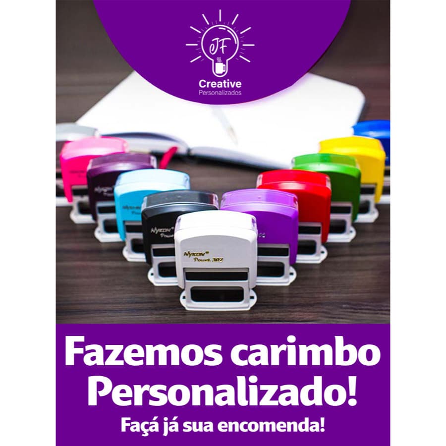 Carimbo Personalizado - Várias cores!