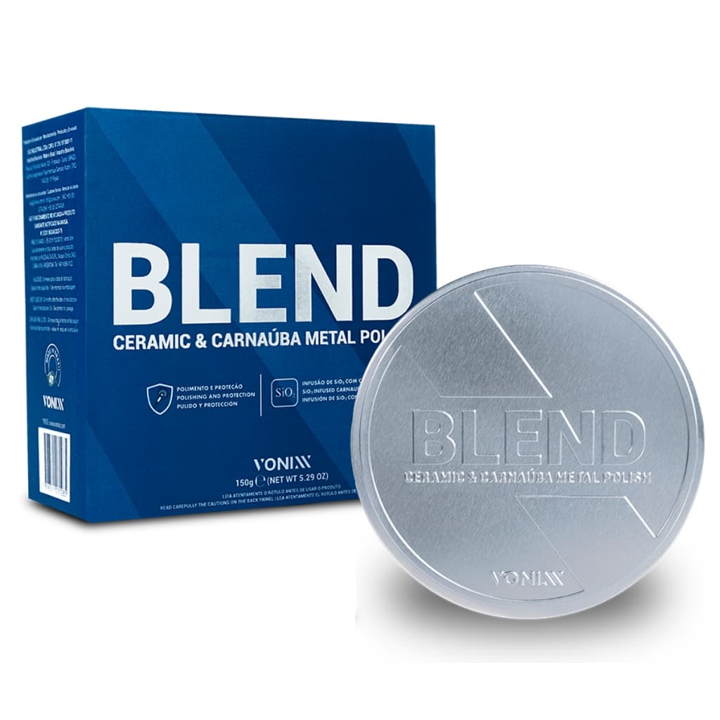 Blend Metal Polish Cera Carnaúba Brilho Proteção Renovador de Metal 150g Vonixx