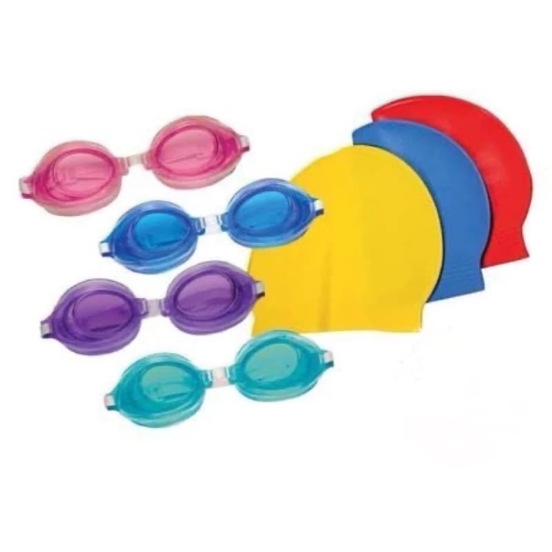 KIT NATAÇÃO TOUCA DE LATEX + ÓCULOS DE NATAÇÃO INFANTIL MOR
