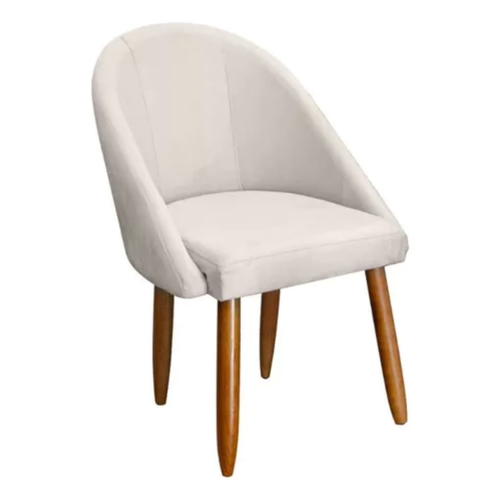 Cadeira Decorativa sala de estar mesa de jantar LUA Dalaqua Decor