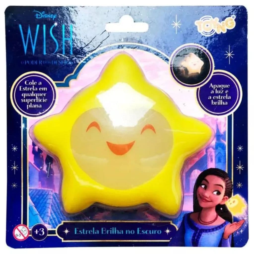 Estrela Brilha No Escuro Disney Filme Wish - Toyng