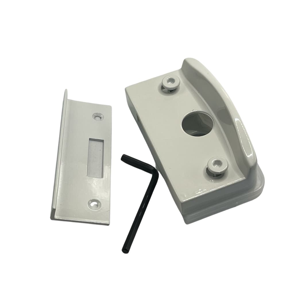 Fechadura Para Porta Vidro E Alvenaria + Chave Allen De Brinde Facil Troca Ou Instalação Pratica
