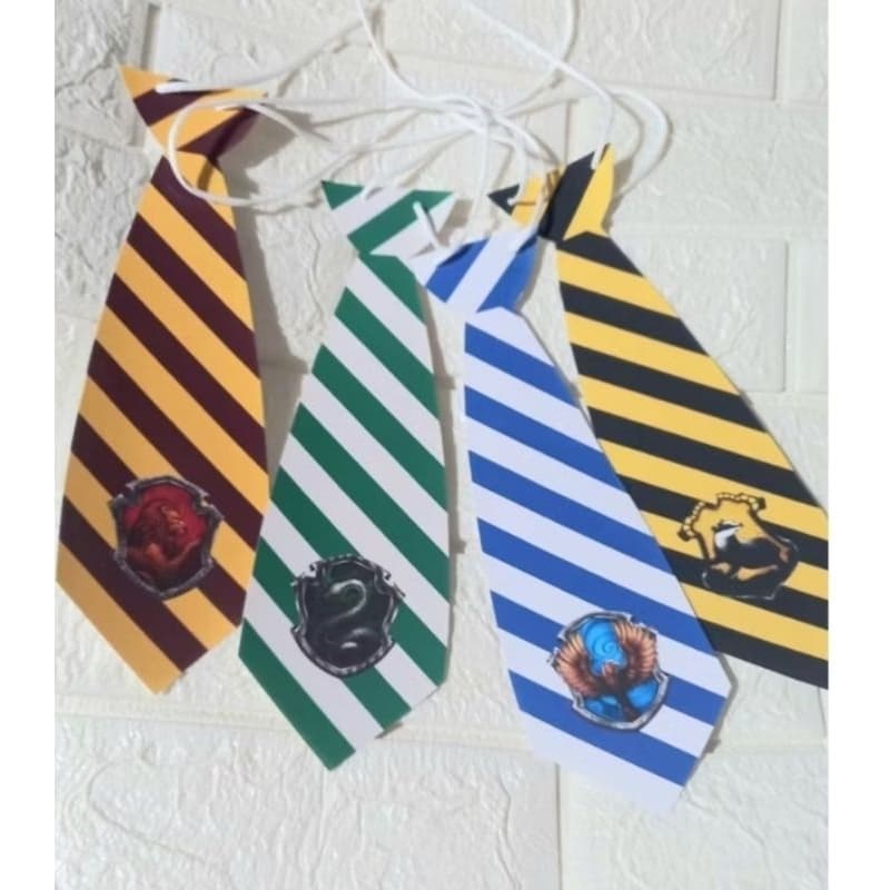 20 unidades de Gravatas de Papel Harry Potter