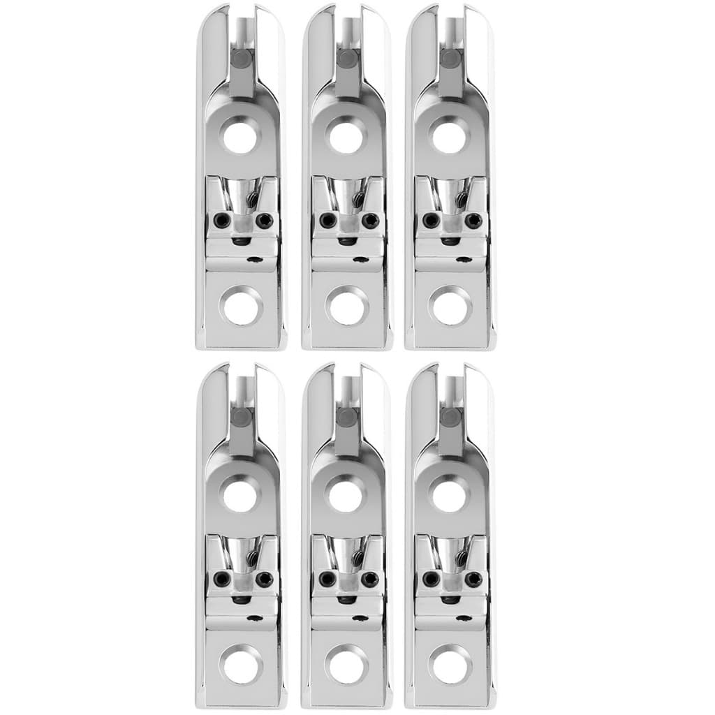 Kit Com Ponte Para Contra Baixo 6 Cordas Cromada Monorail