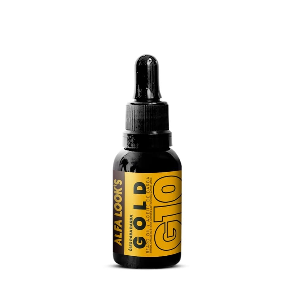 Óleo para Barba 30ml - Linha Gold alfa looks
