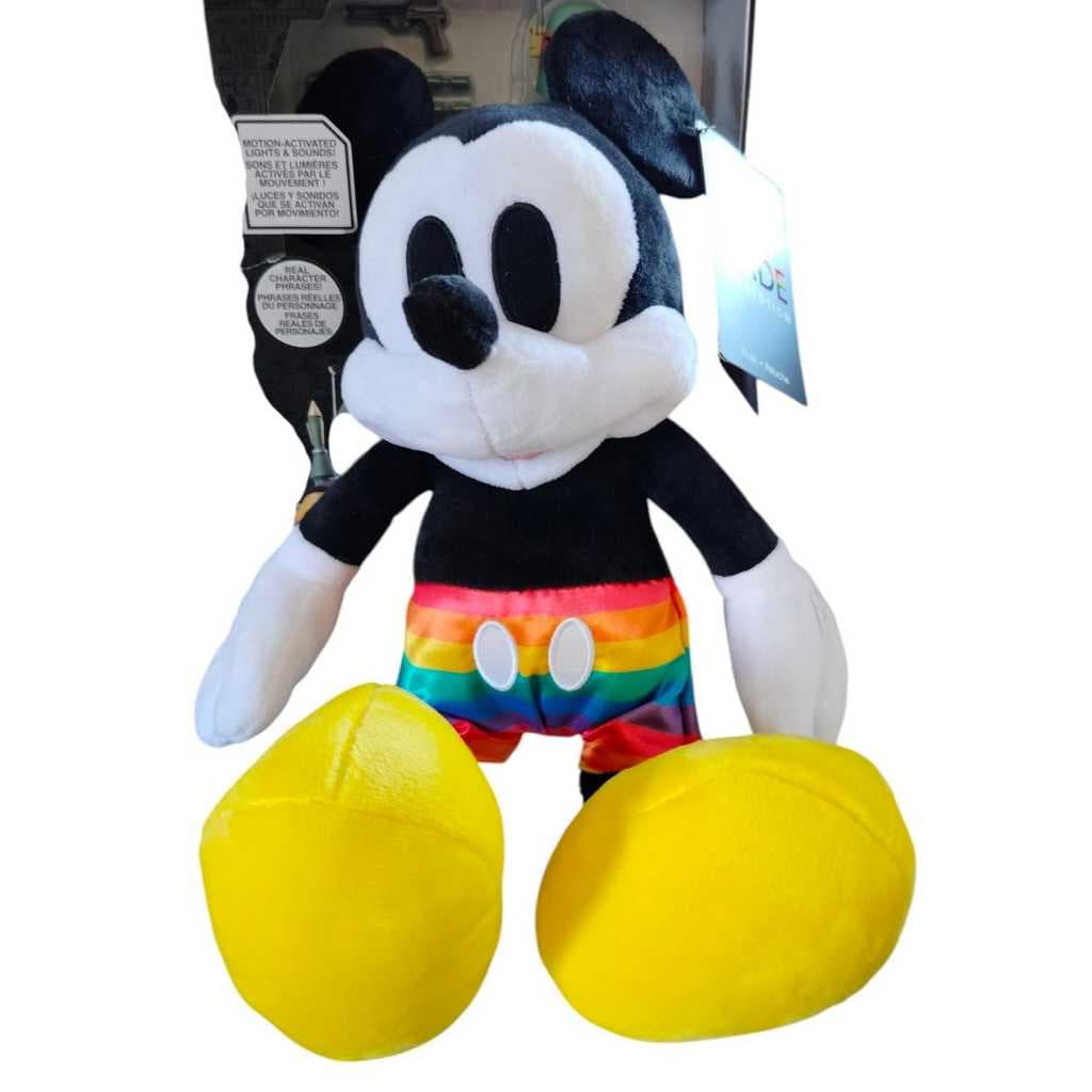 Mickey Mouse Pelúcia oficial Disney Store Coleção Disney Pride 30CM