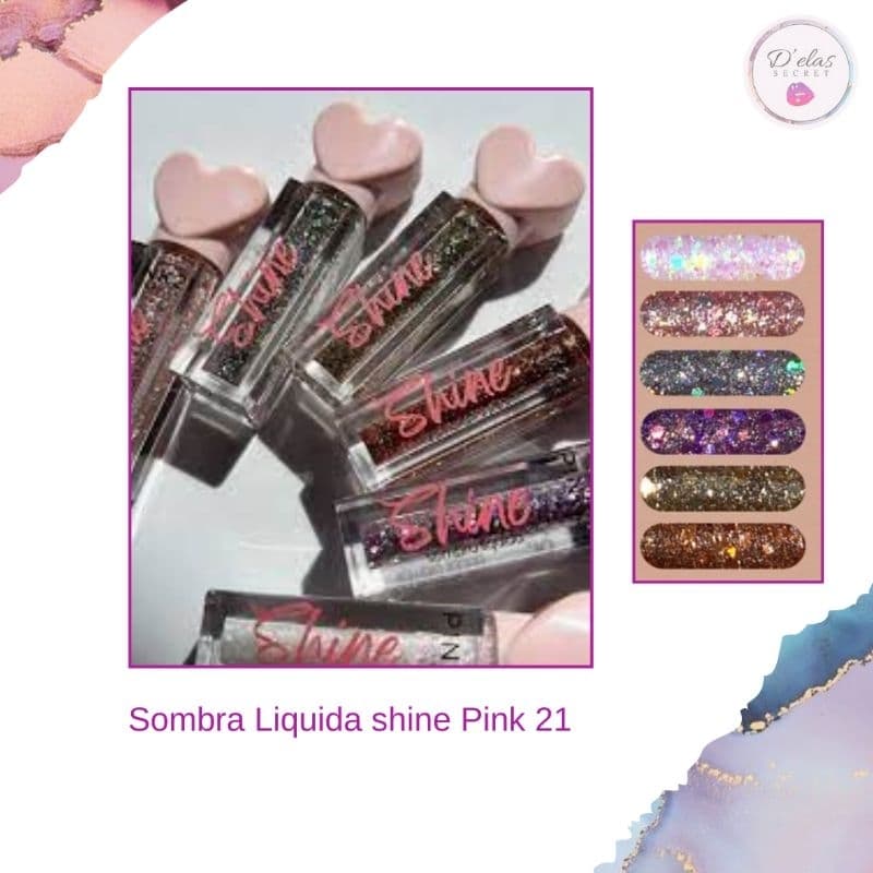 Sombra Liquida Shine Pink 21