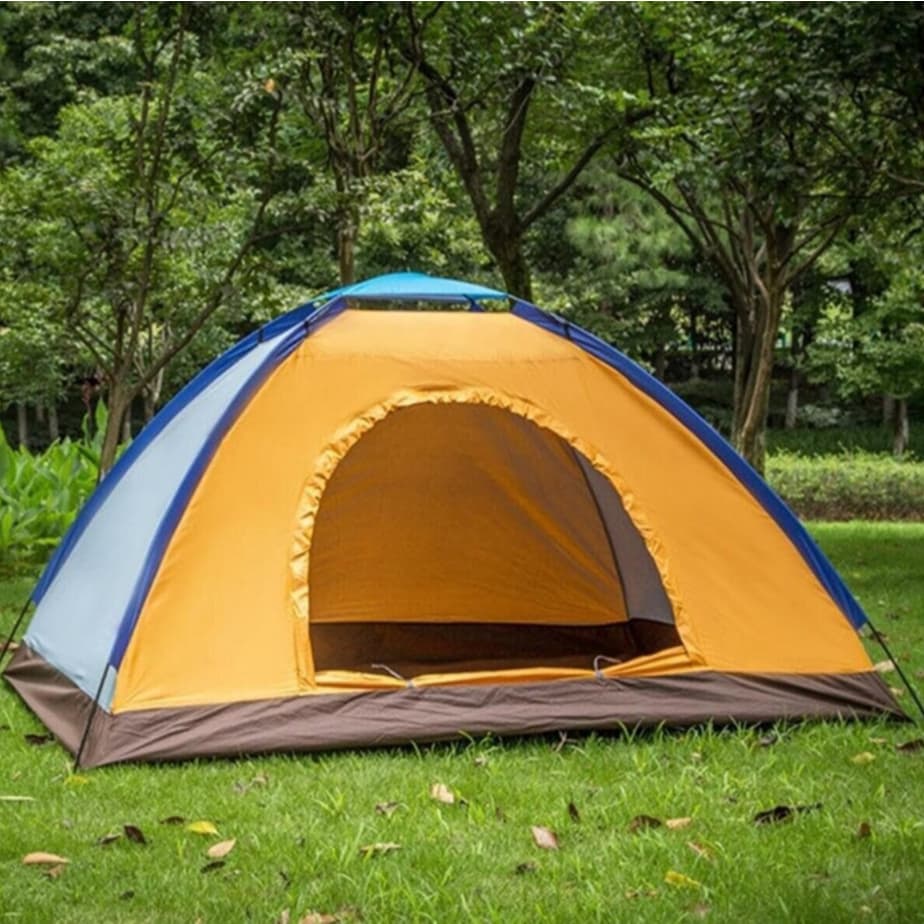 Barraca de Acampamento 2/3 e 3/4 Pessoas Montagem Fácil Barraca Camping Impermeável com Mosquiteiro
