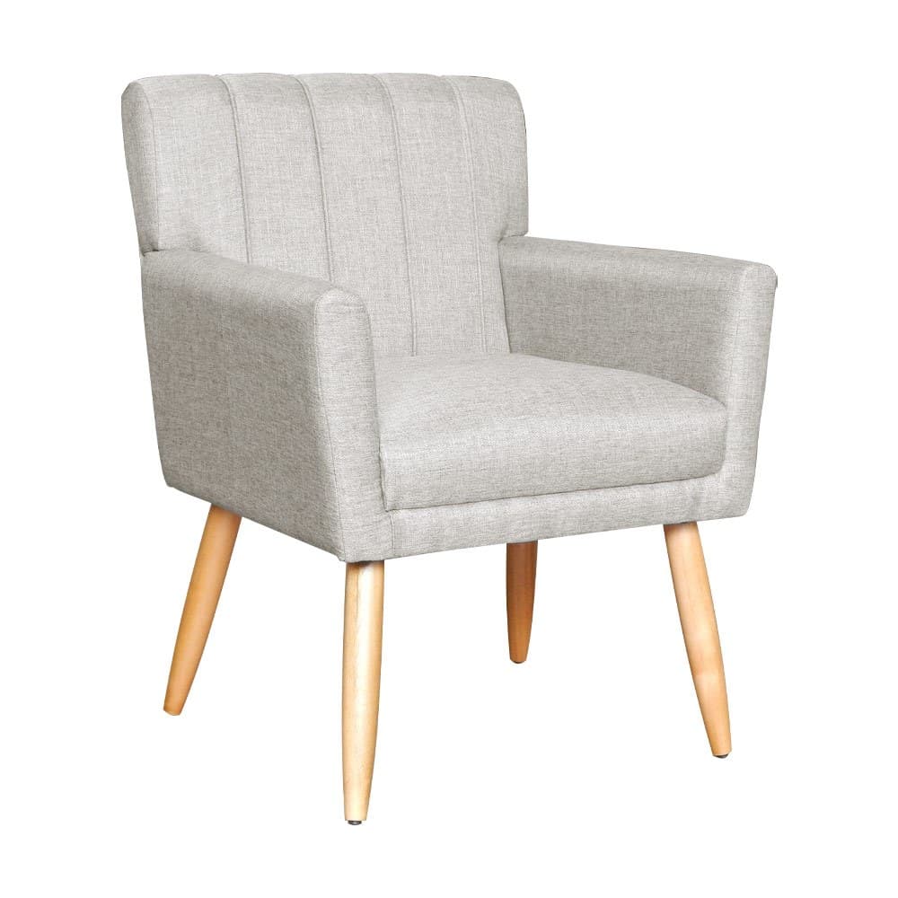 Poltrona Decorativa Cecília Linho/Suede - Belim Móveis