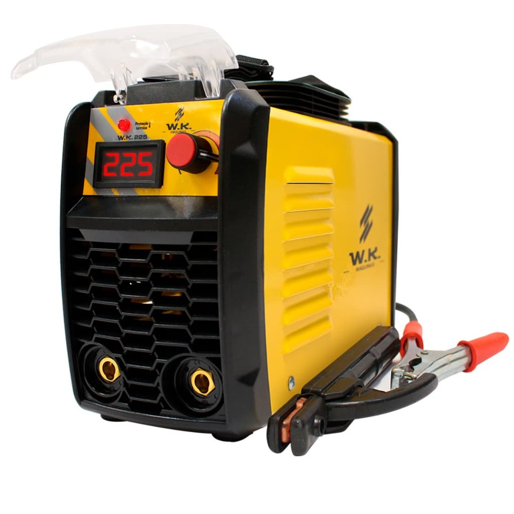 Máquina de Solda Inversora WK 225A 220V Pró Euro MMA e TIG Lift Portátil