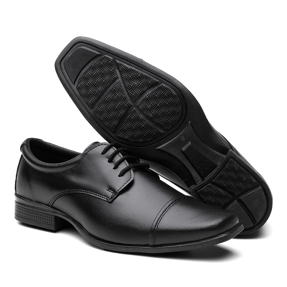 Sapato Social Masculino ajuste em cadarço Confortável elegante Direto do Fabricante Preto e Marrom