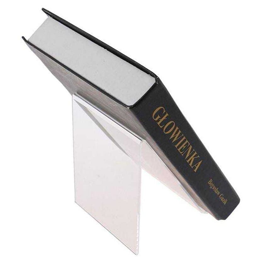 Suporte Expositor em Acrílico para Livros e Tablets, Display Transparente para Vitrine Livraria