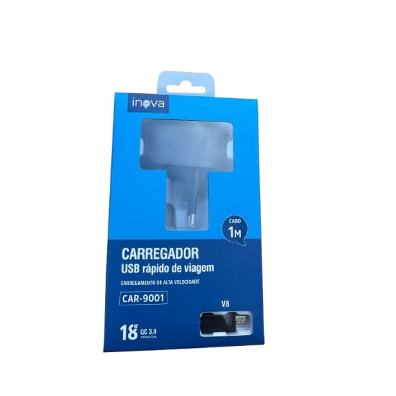 Carregador Usb V8 Tomada Celular 1m 18w OC 3.0 (metro) Original
