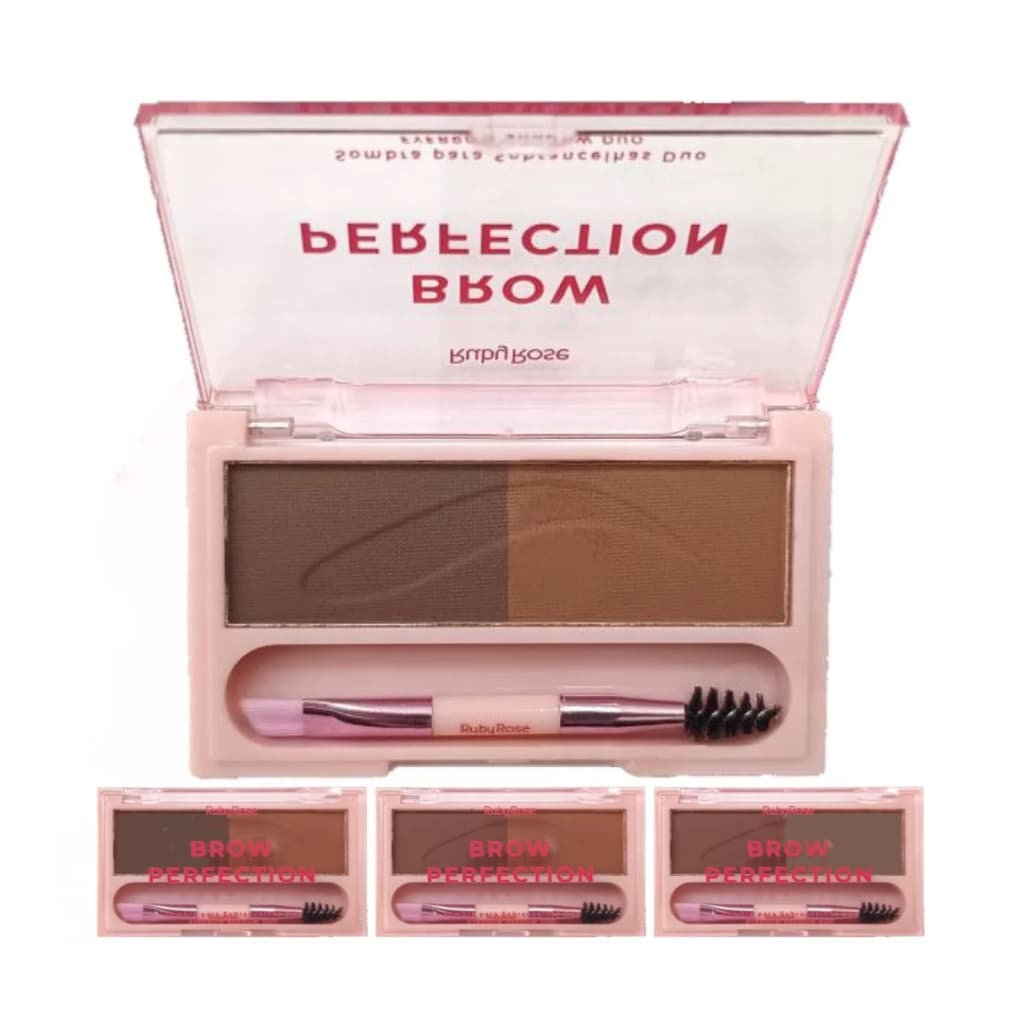 Sombra para Sobrancelha Duo Brow Perfection - Ruby Rose Linha Rosa