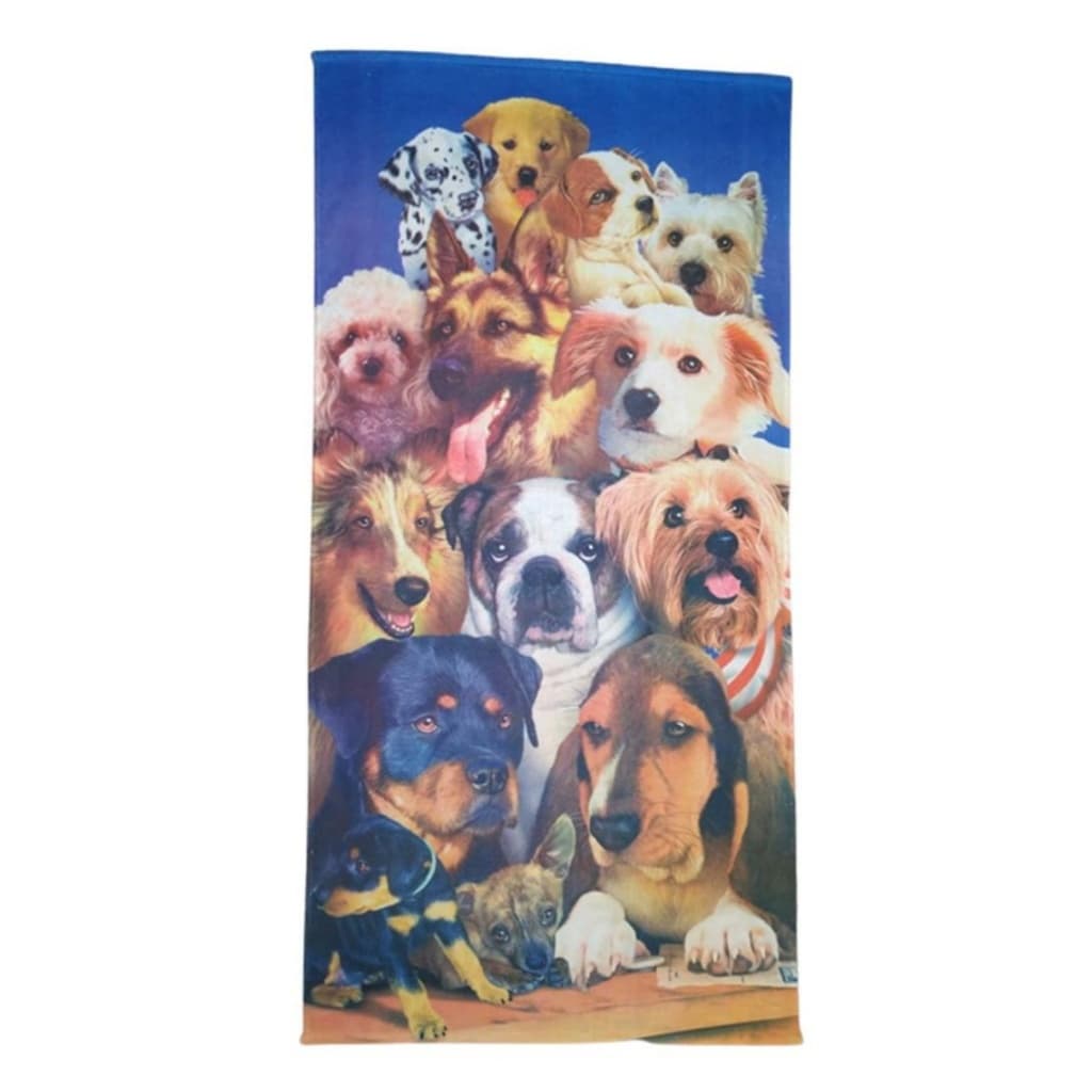Toalha De Banho Praia Piscina Infantil Natureza Animais Cachorros