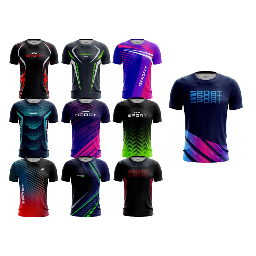 Camisa Casual Esportiva Masculina Caminhada Corrida CrossFit Camiseta Beach Tennis Academia Dry Fit com proteção uv 50+