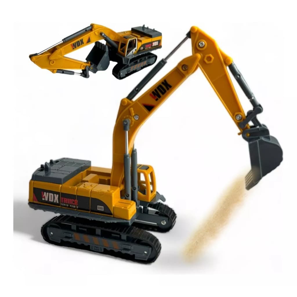 Carrinho Escavadeira Ferro Brinquedo Crianças 360 Articulada