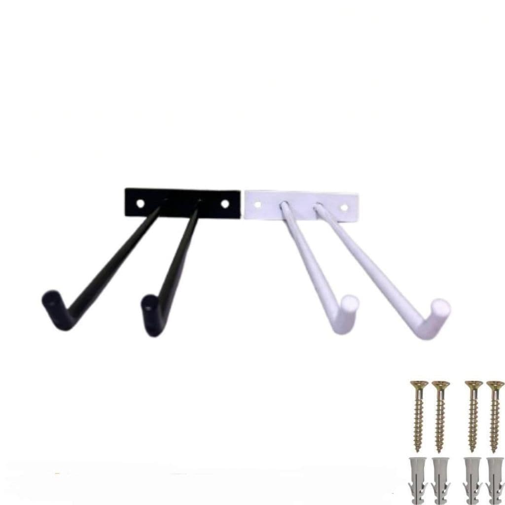 Kit 2 Suportes de Vassouras e Rodos Parede Reforçado 27cm – Organizador Multiuso, Lavanderia, Cozinha, Área de Serviço
