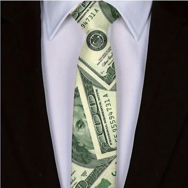 gravata masculina Dolar Hora da Gravata Casamento cortar festas eventos corte  dinheiro dólar