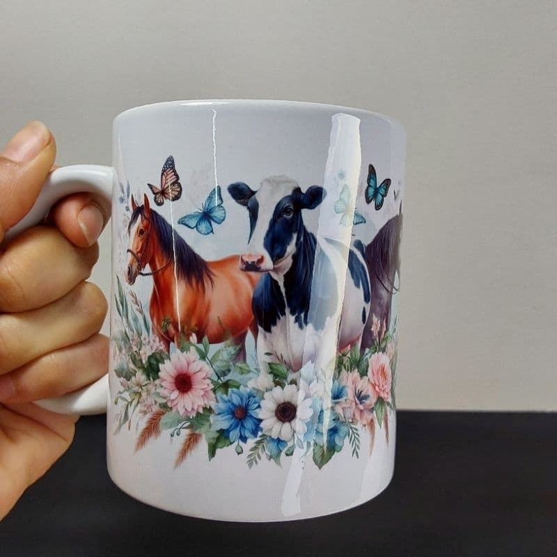 Caneca Cerâmica presente Veterinária personalizada Medicina Veterinária