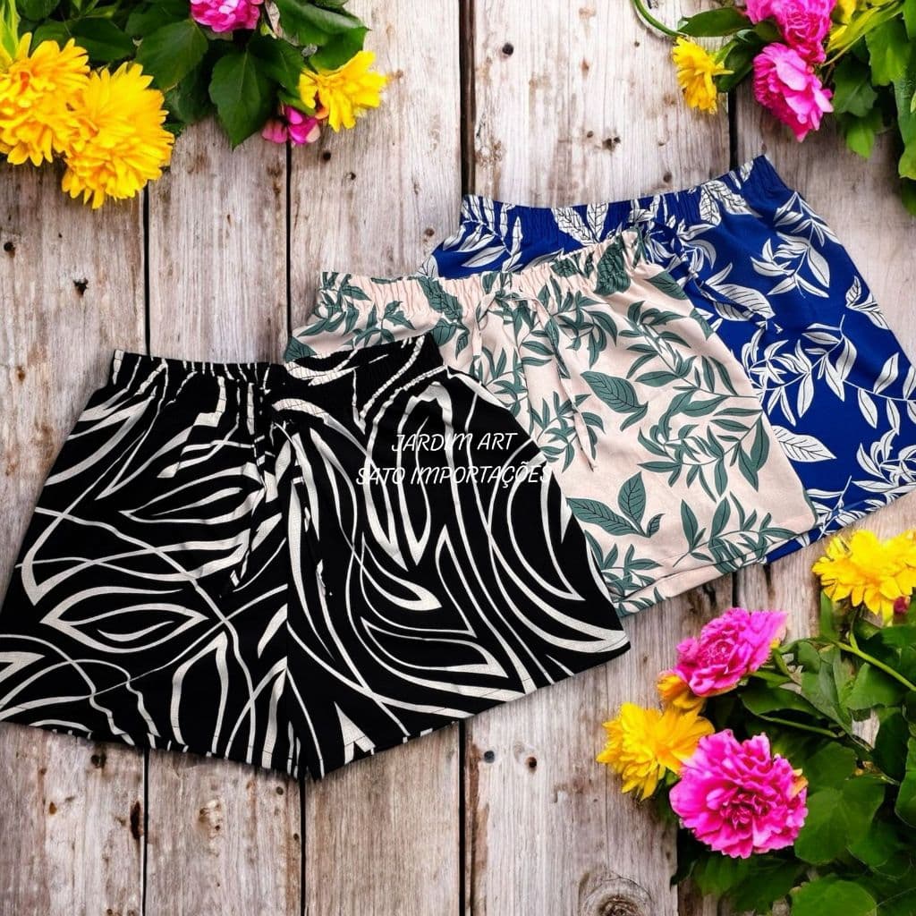 Short Feminino  Bermuda Feminina  Curve Roupa De Praia