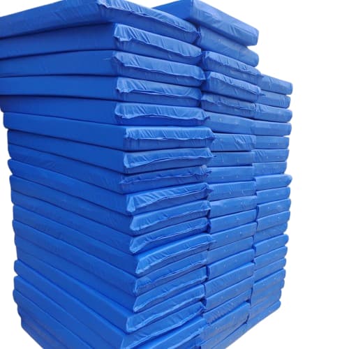 Kit 10 Colchonetes 100 X 60 X 3 Cm - Escola / Academia Cor Azul Premium