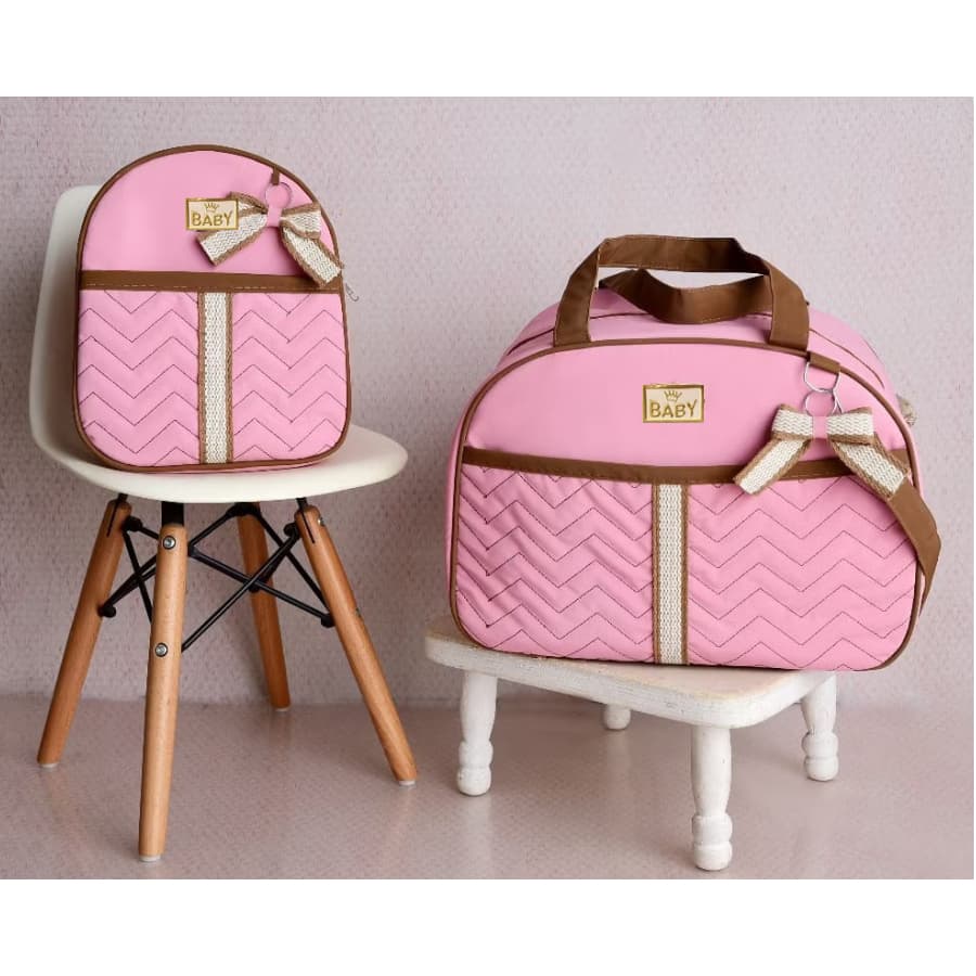 Bolsa Maternidade - Kit 2 Bolsas Mala Maternidade e Mochila de Passeio