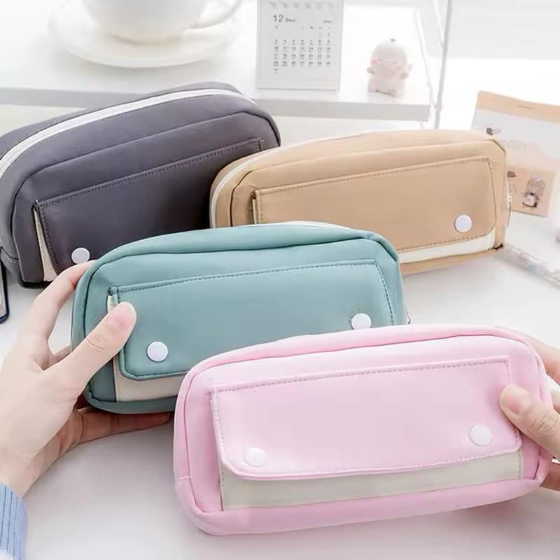 Estojo de lápis de grande capacidade para meninas e meninos, organizador bonito de Lapis