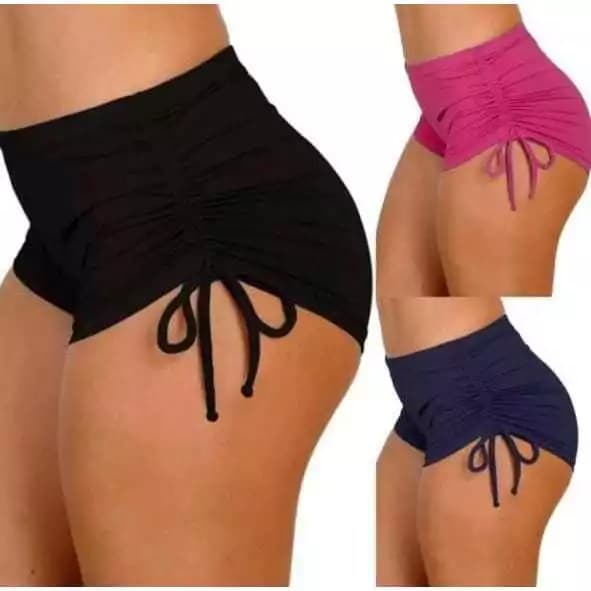 Kit 3 Sunquíni Shorts Cordinha Calcinha Biquíni Moda Praia