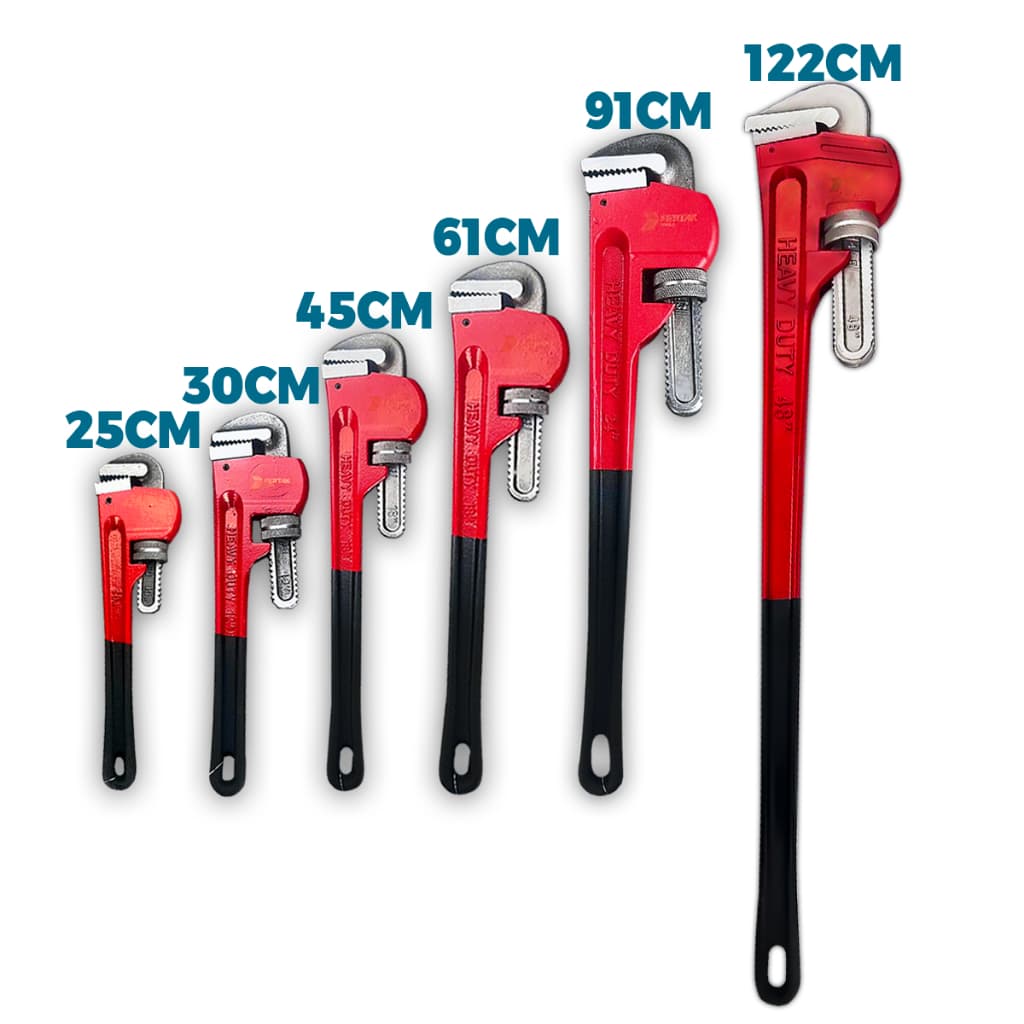 Chave de Grifo Fertak Aço Carbono para Turbos e Canos para Encanadores e Mecânicos Profissionais