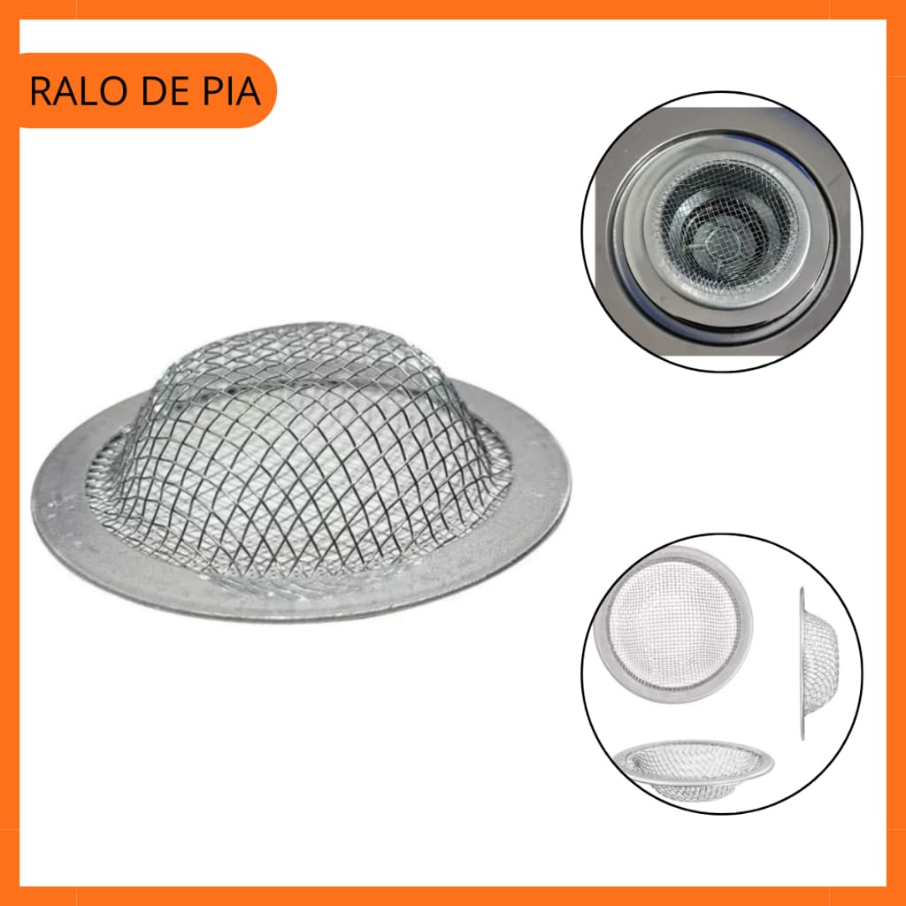 Ralo De Pia Alumínio Ralinho Japonês Tanque Tela Tanque