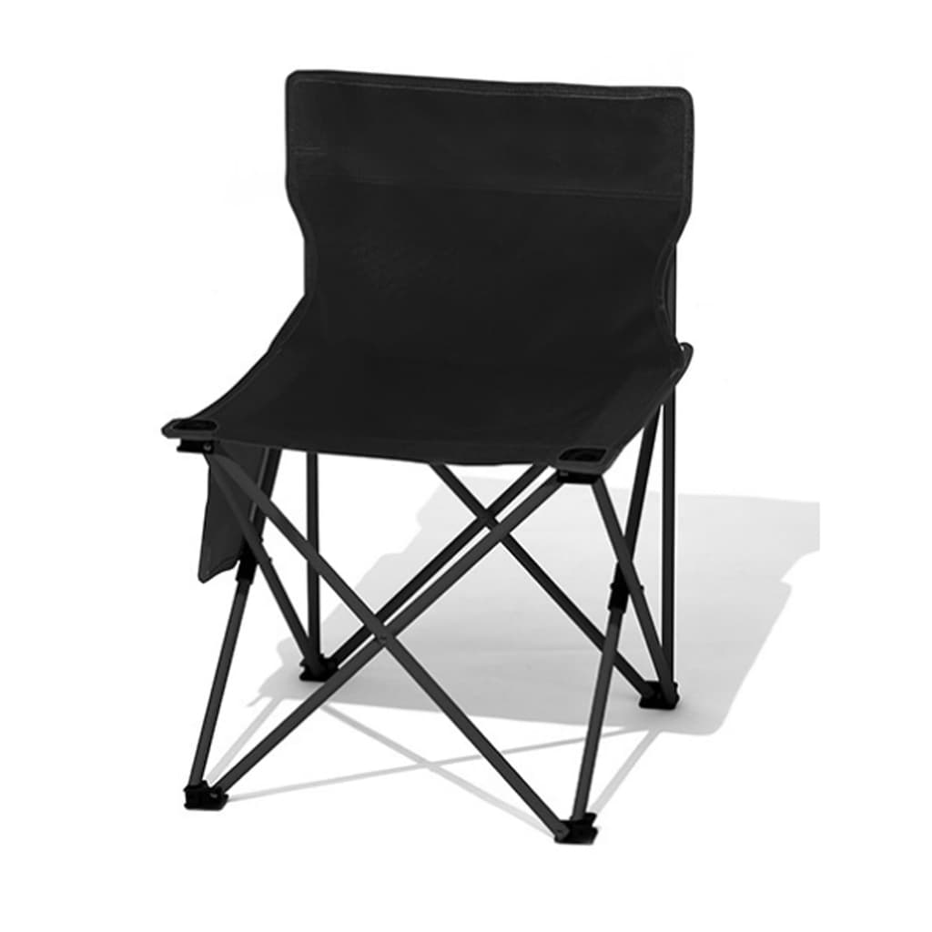 Cadeira Pequena Portátil Banqueta Dobrável Leve Camping Pesca Praia Adulto/Criança Preta WCT FITNESS – WCT FITNESS
