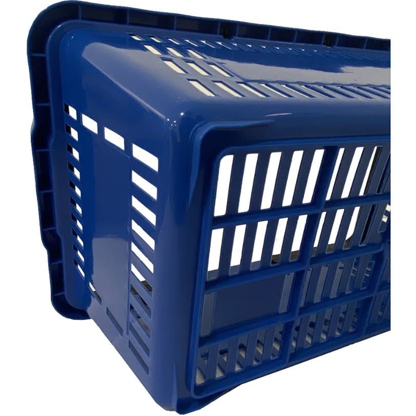 Cesta Cestinha Plástica Supermercado AZUL MERCADO, mercadinho, quitanda, mercearia, açogue, petshop, compras