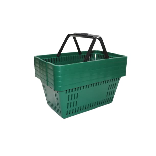 Kit 10 Cesta Cestinha Plástica Supermercado VERDE MERCADO, mercadinho, quitanda, mercearia, açogue, petshop, compras