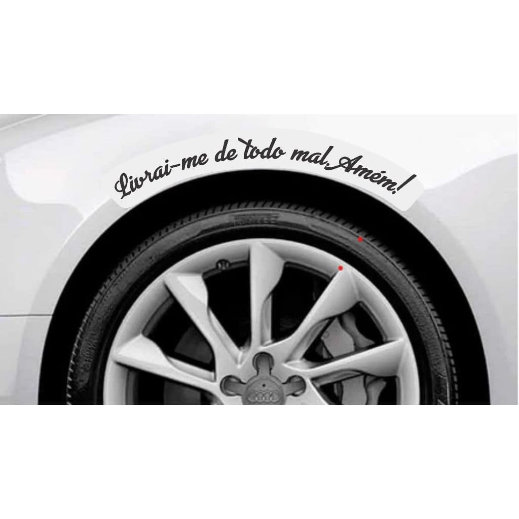 Adesivo Livrai-me de todo mal. Amém! Carro Moto Notebook