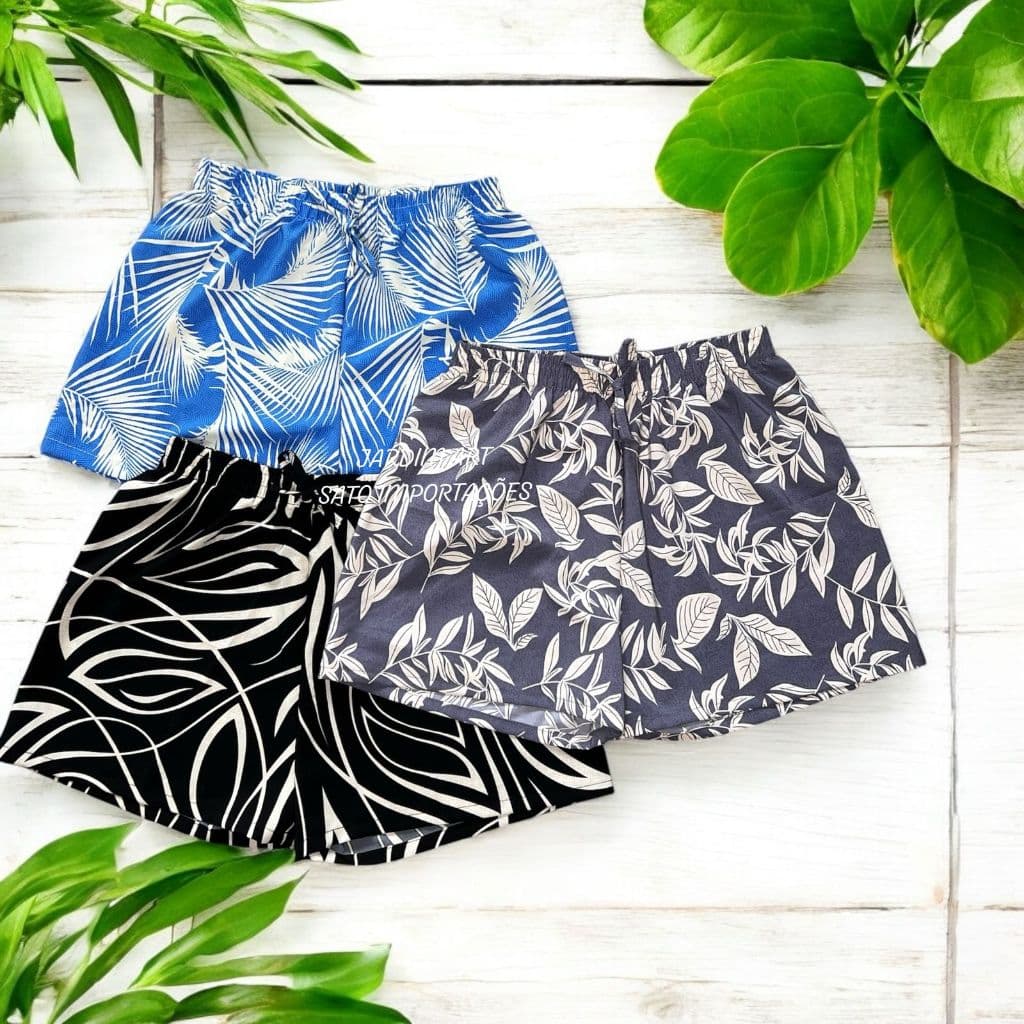 KIT 2 Short Feminino  Bermuda Feminina  Curve Roupa De Praia