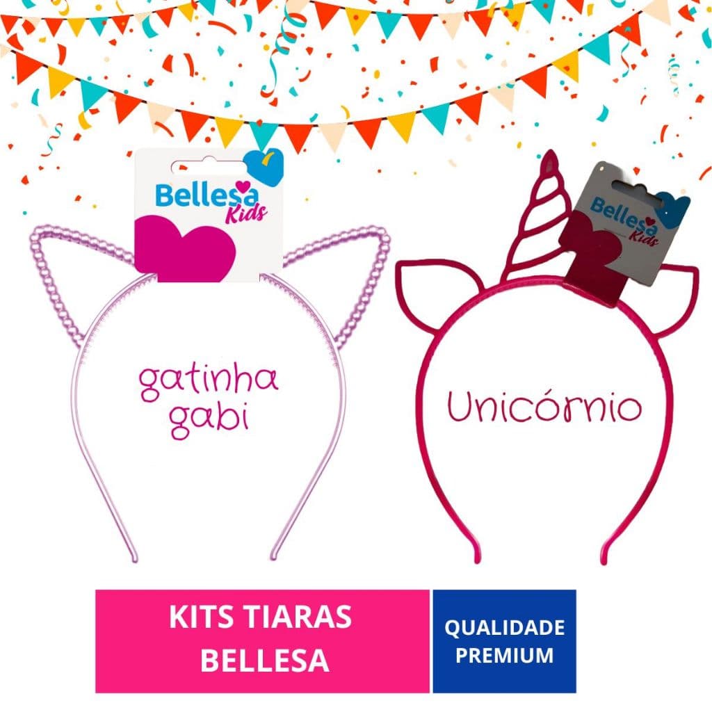 Kit Tiaras Carnaval Infantil - Belessa 2 unidades