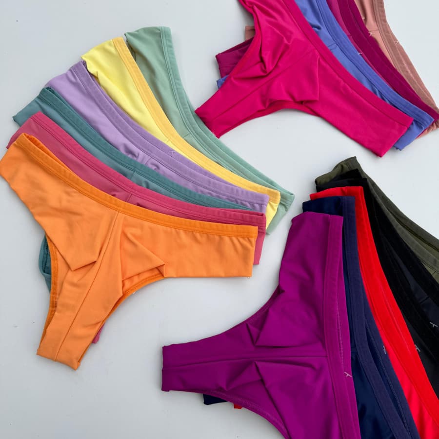 Zed Gringas Kit 3 Calcinhas Fio Duplo Feminina Variadas Confortáveis