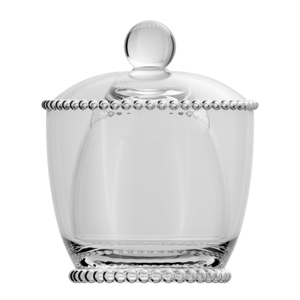 Manteigueira Francesa Pearl Vidro Pote Porta Manteiga