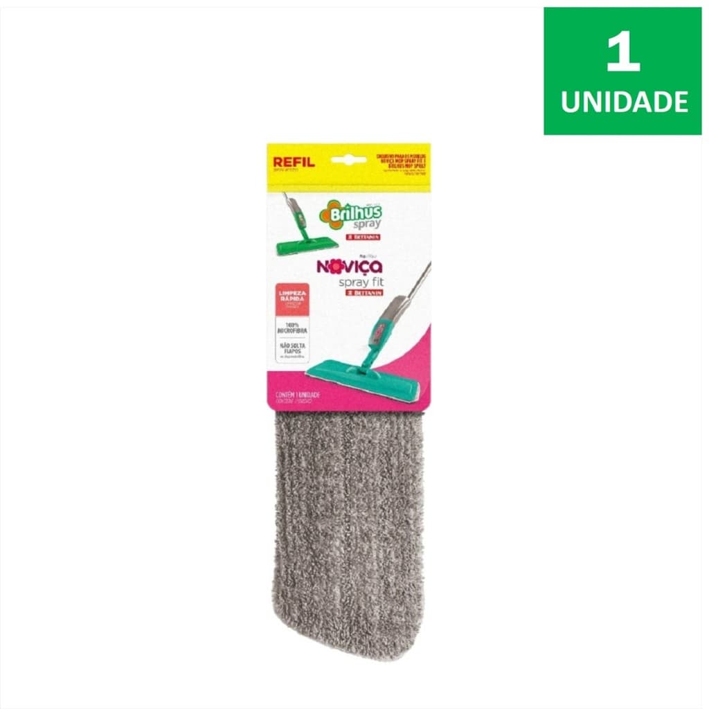 Refil Mop Spray Tecido Noviça Brilhus Bettanin