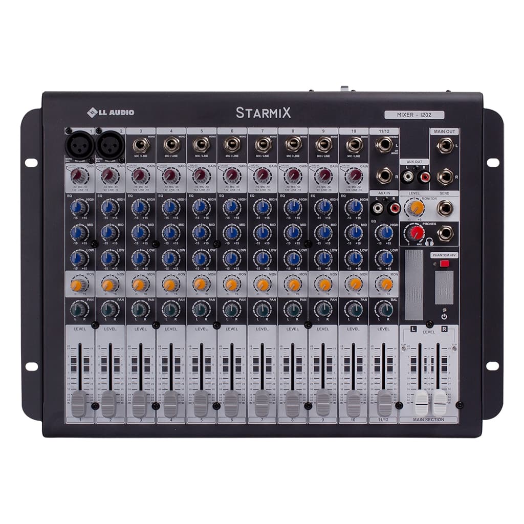 Mesa de Som Linha Starmix XMS XMS1202D 12 CANAIS